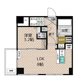 サンハイム古橋【2階】の間取り