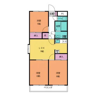 Grand Pa Rise【6階】の間取り