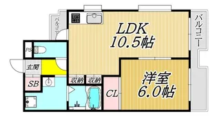 メゾンドール稲野【2階】の間取り