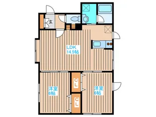 常盤華壇 III【3階】の間取り