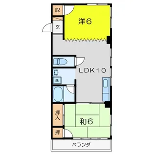 睦ハイツ【6階】の間取り