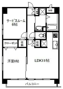 ウィステリア西新井【3階】の間取り