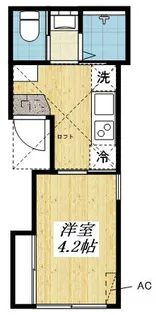 アクアシティ東中神3【2階】の間取り