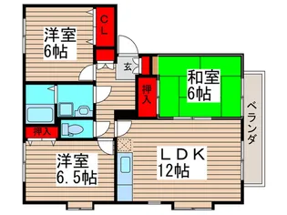 グラ-ツ2番館【2階】の間取り