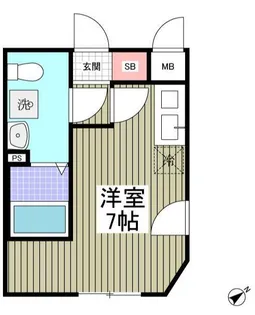 ジニアールコート西尾久【4階】の間取り