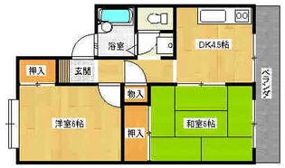 スカイヴィレッジ【2階】の間取り