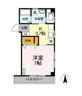 フェアリーガーデン亀戸【2階】の間取り