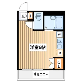 ベース東林間【2階】の間取り