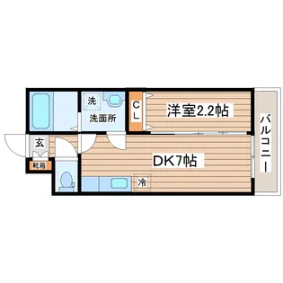 リプラス宮町【1階】の間取り