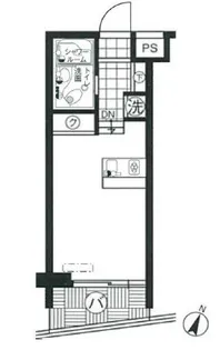 スカイコート学芸大学壱番館【2階】の間取り