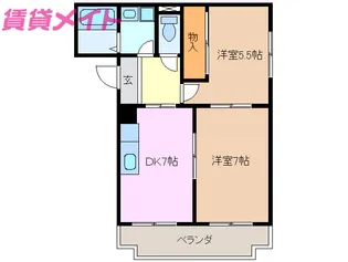 ボヌールシャトウ【2階】の間取り
