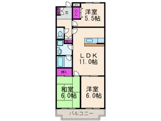 エタニティ4【3階】の間取り