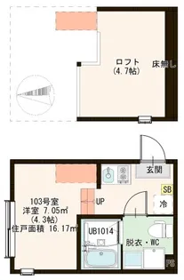 Collon六町【1階】の間取り