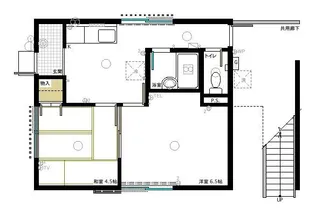 コーポ東いわき【1階】の間取り