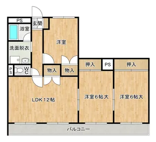 レジデンス早野【3階】の間取り