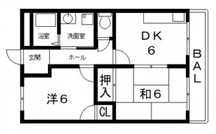 シックドリームハイツ【2階】の間取り
