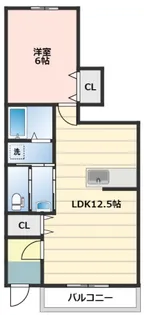 グランフルール【1階】の間取り
