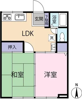 グリック【2階】の間取り