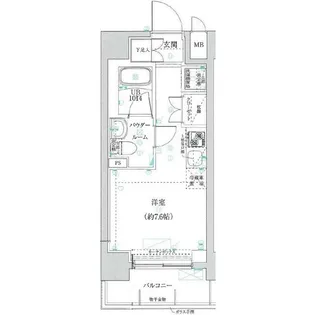 クラリッサ横浜アレッタ【3階】の間取り