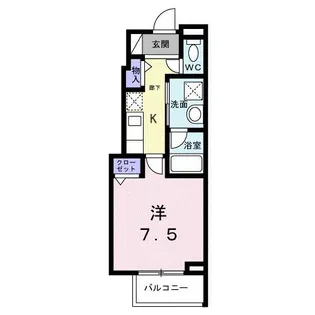 ライズ脇田町I【3階】の間取り
