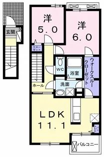 アルバ・グランデ I【2階】の間取り