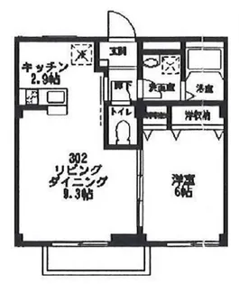 ルミナス クレ【3階】の間取り