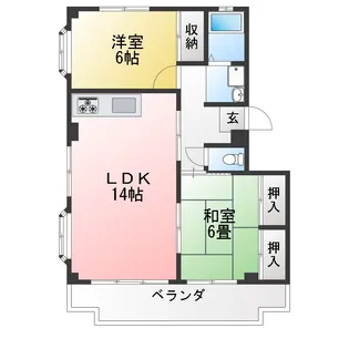 ハイツHORIO【3階】の間取り