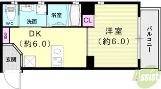 サンシャイン東雲【2階】の間取り