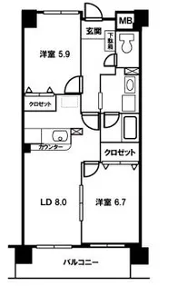 サン・ヒルズ和光【2階】の間取り