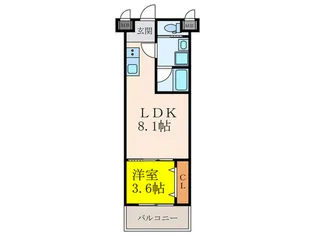 クローバー・グランツ福島【3階】の間取り