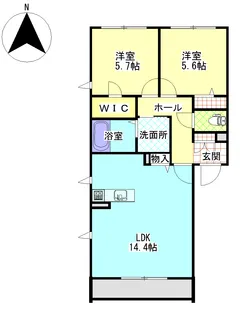 クレールガーデン蒼海【1階】の間取り