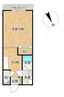 アトム8【3階】の間取り