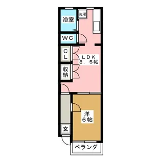 フリーデヨツヤ【1階】の間取り
