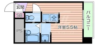 日の出プラザII号館【2階】の間取り