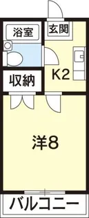 シャトル住吉【1階】の間取り