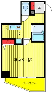 プレール・ドゥーク赤羽【8階】の間取り