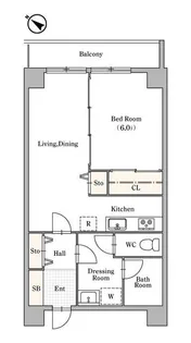 ルクソール保土ヶ谷【1階】の間取り