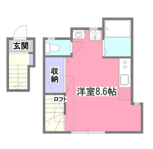 Wood Mary【2階】の間取り