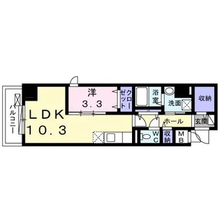 クレイン・レジデンス【8階】の間取り