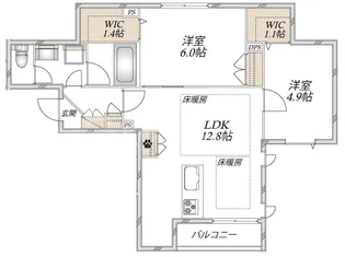 T-Maison【2階】の間取り