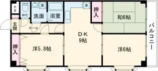 瑞江レジデンス芦田【2階】の間取り