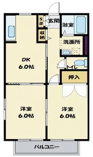 ギブイン・カースル【1階】の間取り