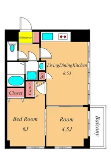 メゾンド・ミサ【2階】の間取り