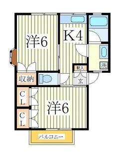 ニューGMコーポ1号棟【2階】の間取り