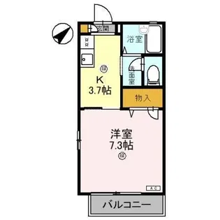 レオン B【1階】の間取り