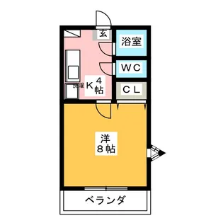 ALPHA B【2階】の間取り