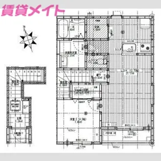 リーブルファイン大治田III2号棟【2階】の間取り