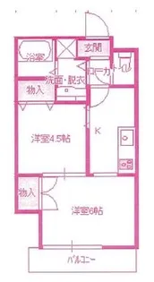 スパイラル多摩【4階】の間取り