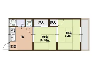 岩田文化【1階】の間取り