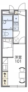 レオパレスラプランタン【2階】の間取り